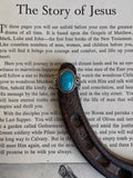 Turquoise Oval Ring | 925 Sterling Silver Size 6 G807