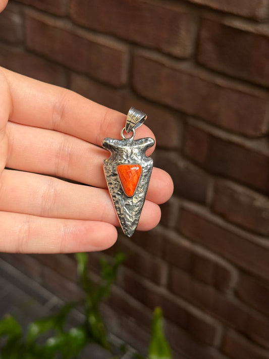Spiny Oyster Arrowhead Pendant | Sterling Silver 925 C360