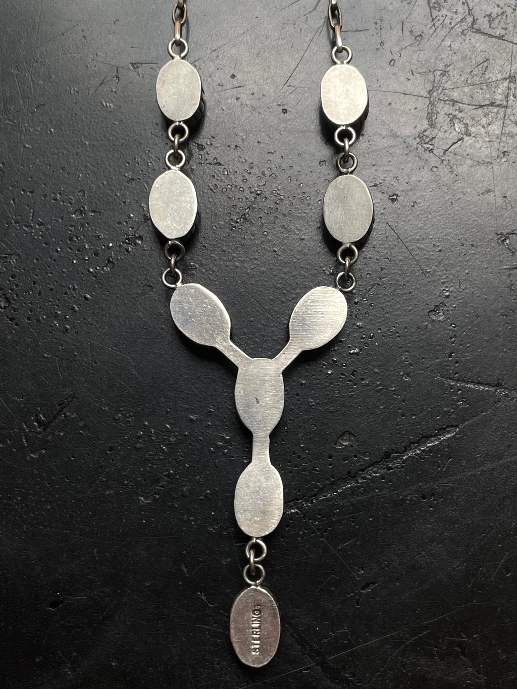 Kingman Turquoise Lariat Necklace | 925 Sterling Silver G592
