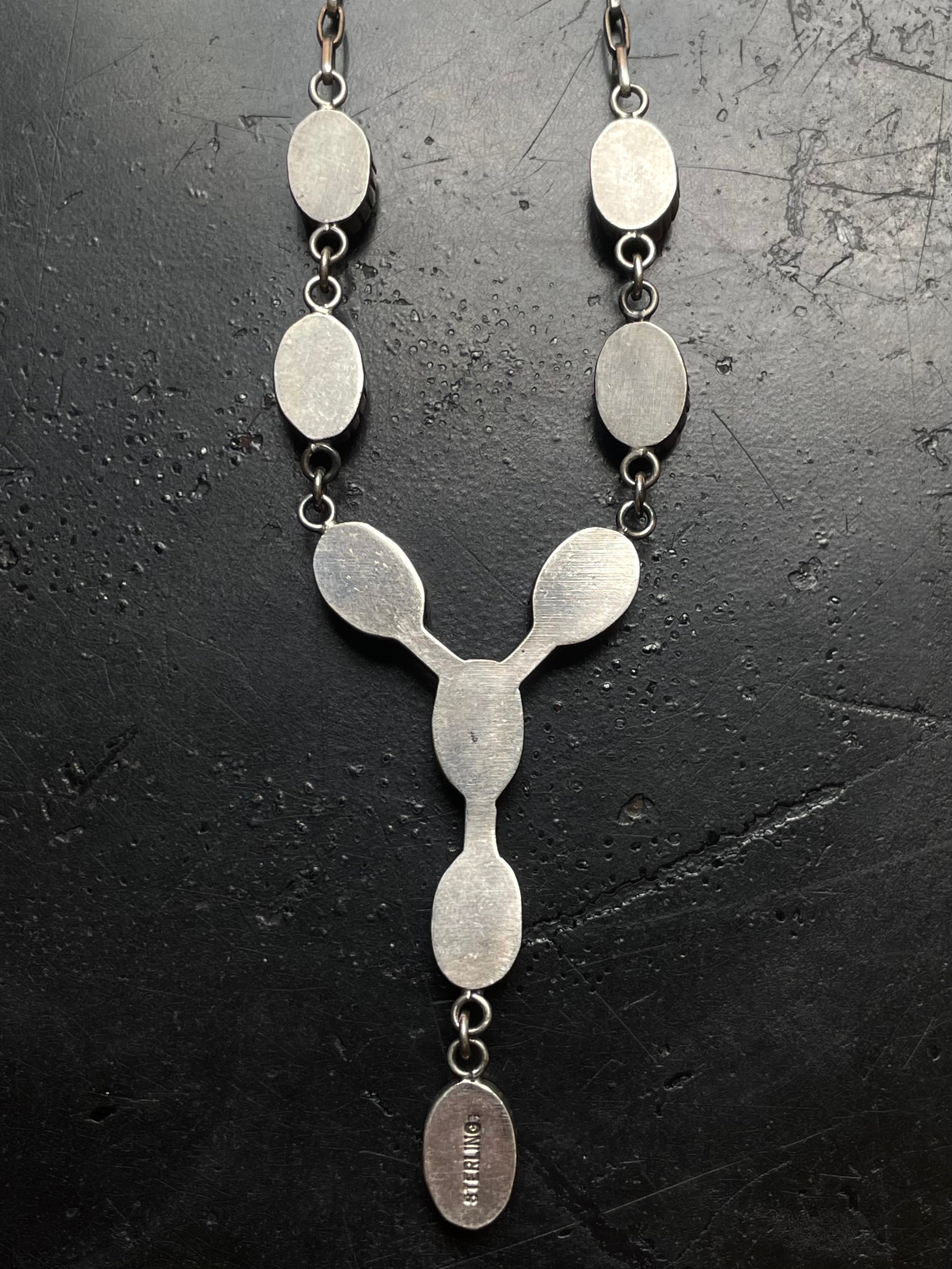 Kingman Turquoise Lariat Necklace | 925 Sterling Silver G592