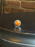 Spiny Oyster Circle Ring | 925 Sterling Silver | Size 7 C266
