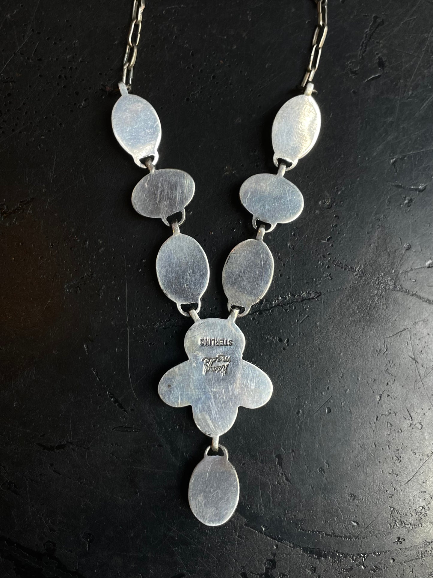 Kingman Turquoise Drop Necklace | 925 Sterling Silver E632