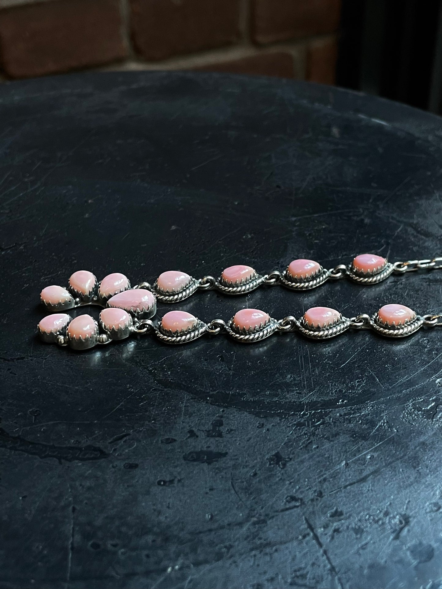 Pink Conch Naja Necklace | 925 Sterling Silver E328