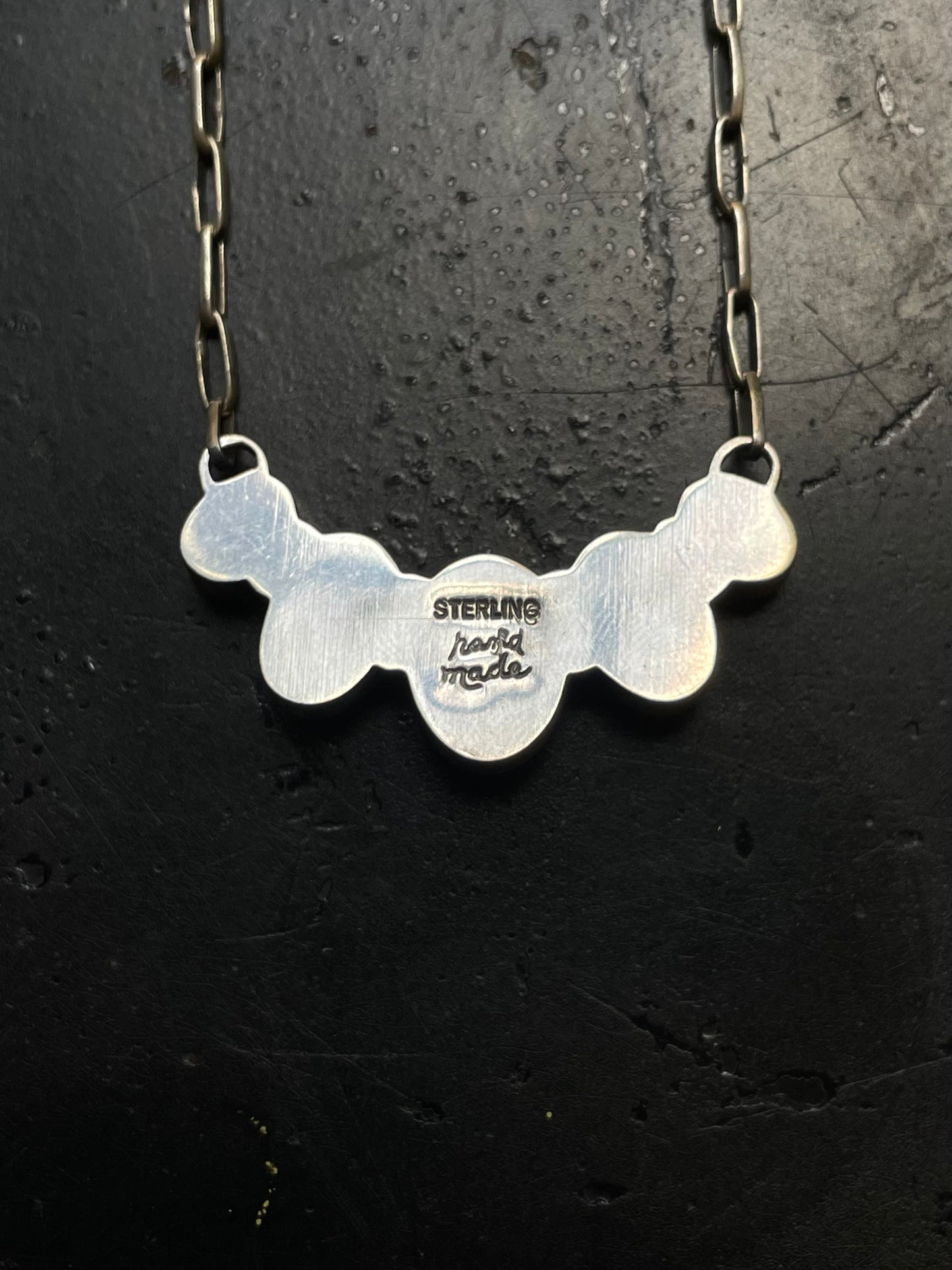 Pink Conch Bar Necklace | 925 Sterling Silver E973