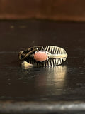 Pink Conch Feather Ring Size 9.25 | 925 Sterling Silver G538