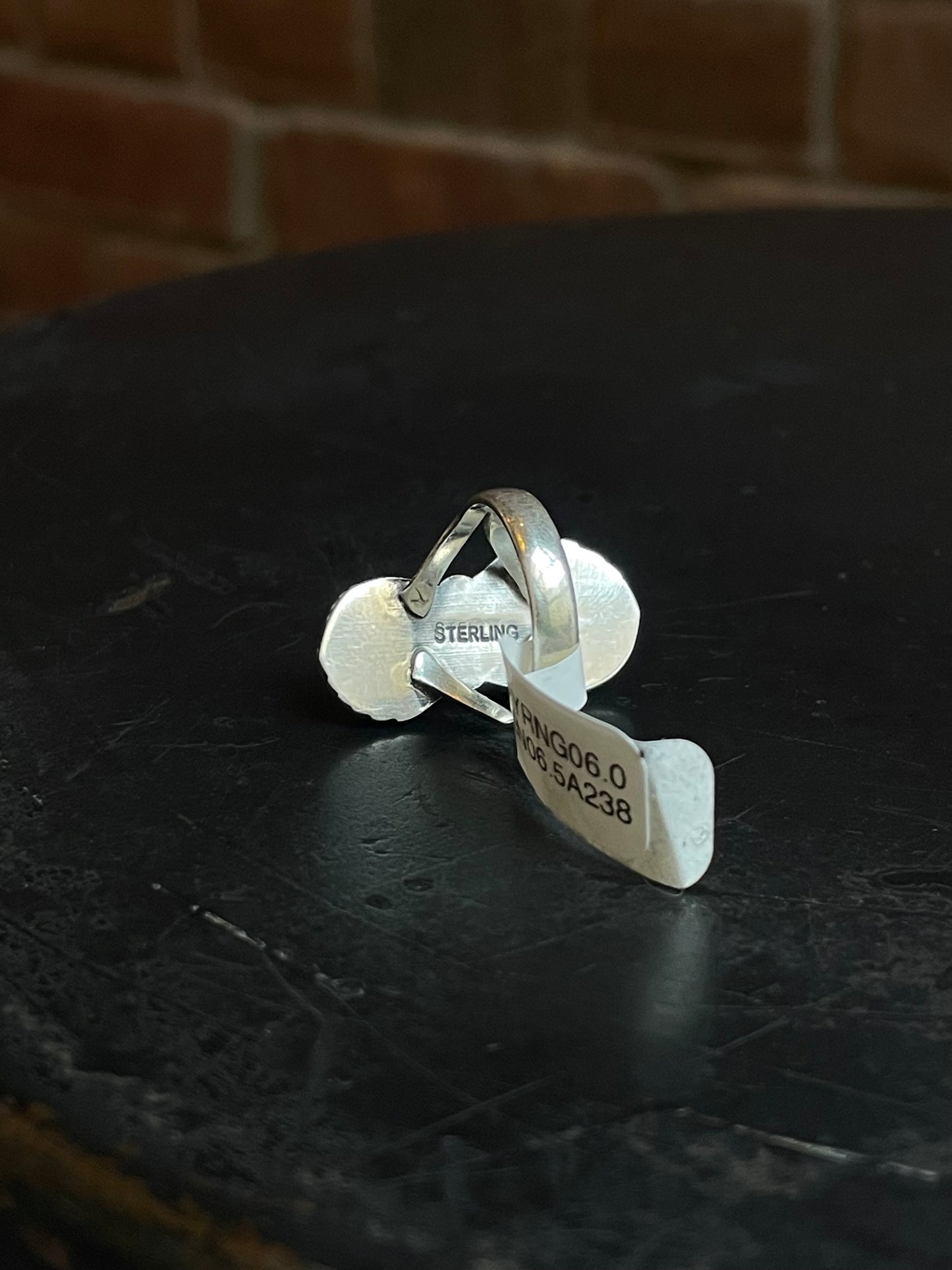 Spiny Oyster Dual Leaf Ring | Sterling Silver | Size 6 | A238
