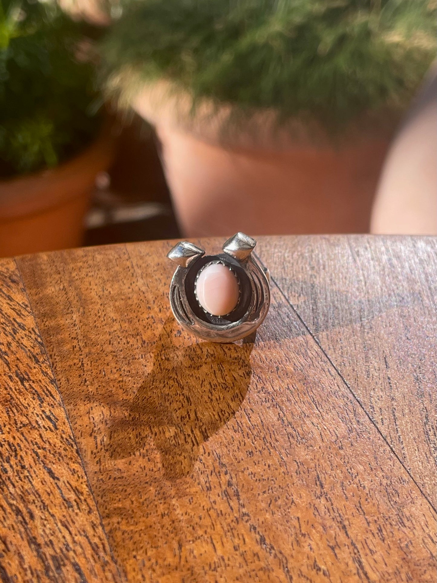 Pink Conch Ring Size 6.25 | 925 Sterling Silver C872