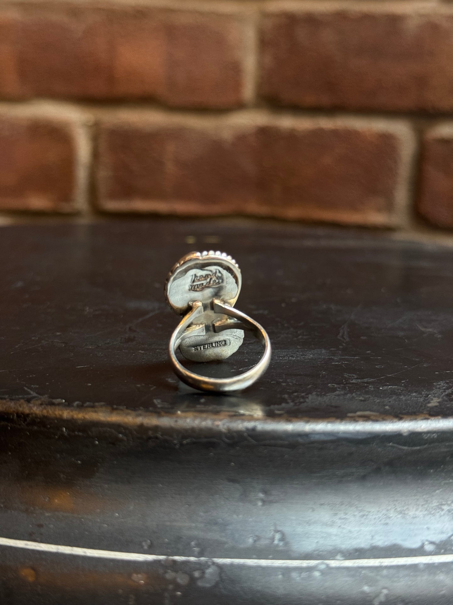 Spiny Oyster Leaf Ring | 925 Sterling Silver | Size 8 C222