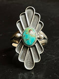 Kingman Turquoise Ring | Sterling Silver | Size 6 G318