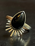 Black Onyx Ring | Sterling Silver | Size 6 G328