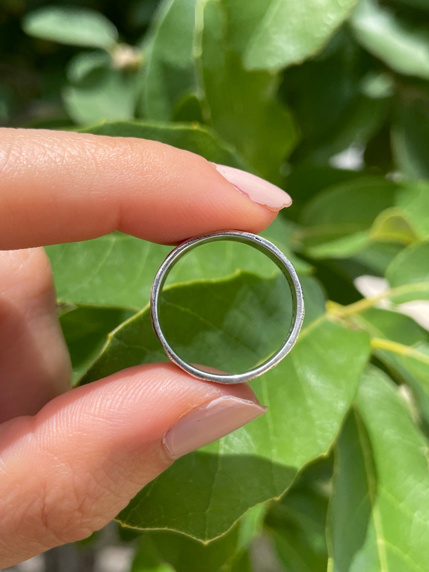 Hammered Sterling Silver Band Ring Size 7 | 925 Sterling Silver D173