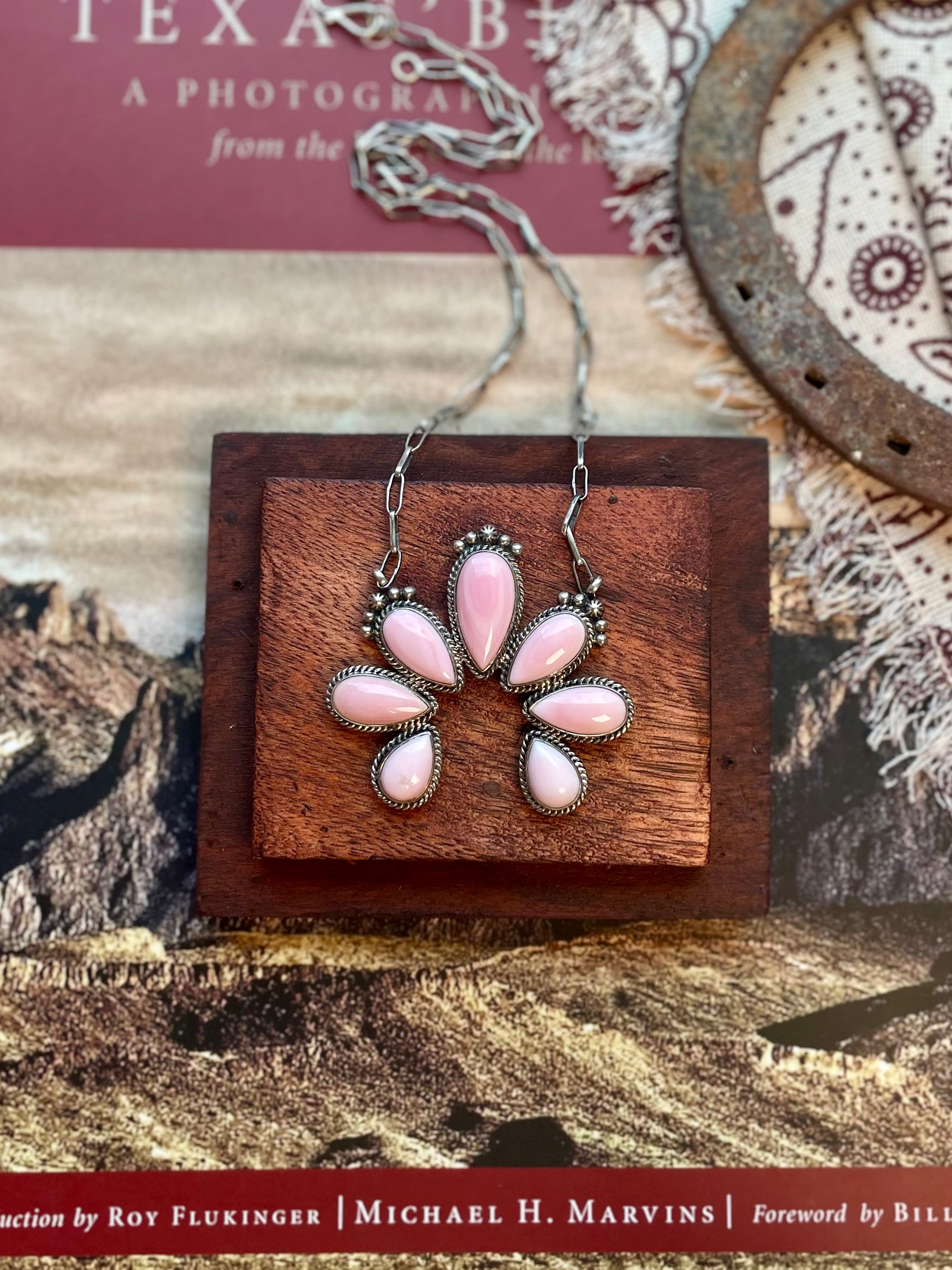 Pink Conch Naja Necklace | 925 Sterling Silver D202