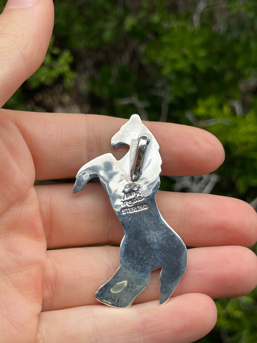 Turquoise Horse Pendant | Sterling Silver 925 B731