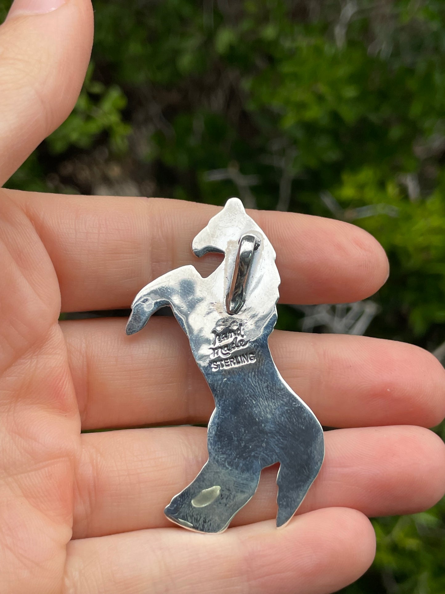 Turquoise Horse Pendant | Sterling Silver 925 B731