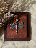 Pink Conch Dragonfly Pendant | 925 Sterling Silver E279