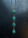 Turquoise Station Necklace | Sterling Silver 925 C647