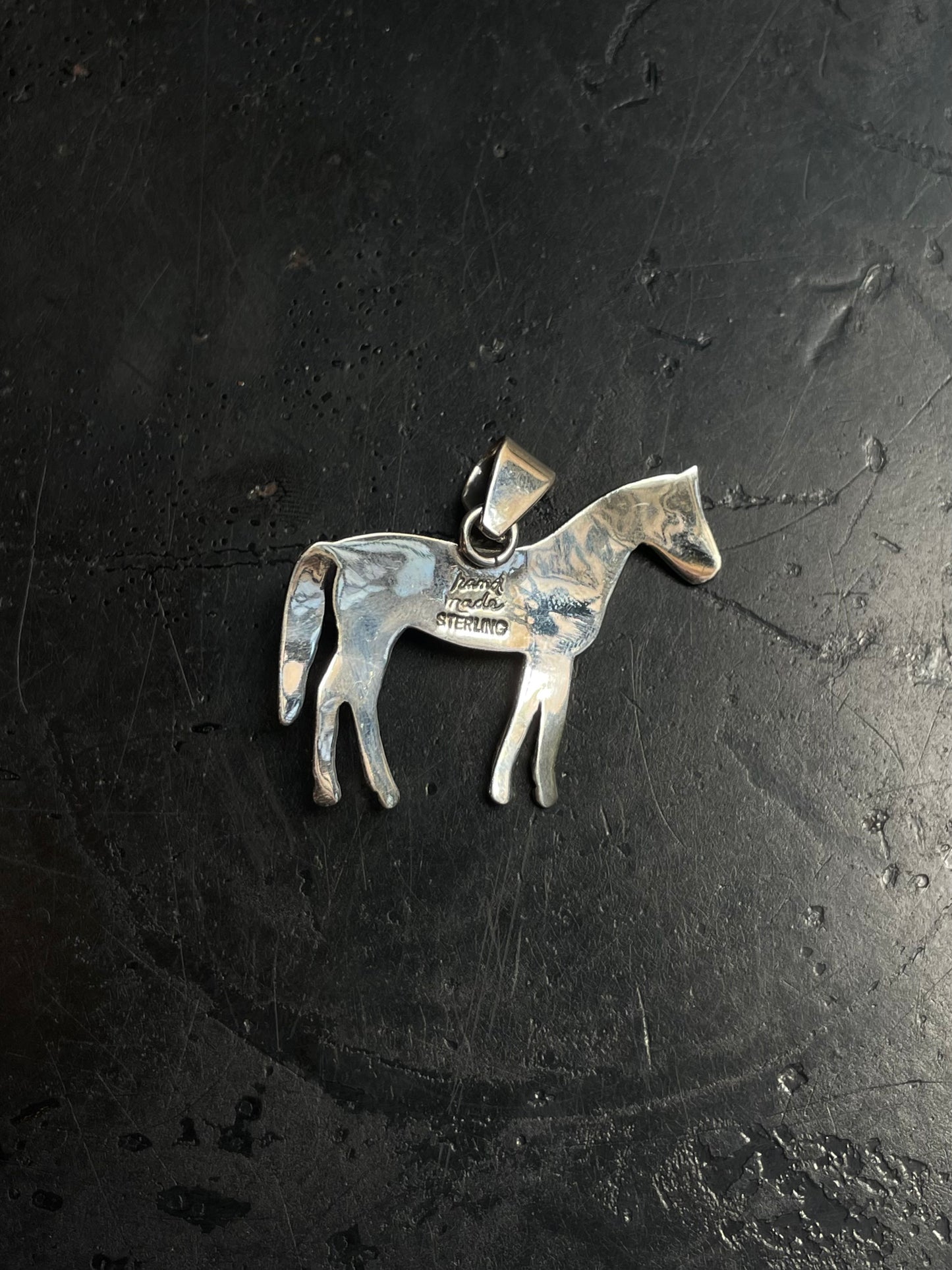 Pink Conch Horse Pendant | 925 Sterling Silver E254