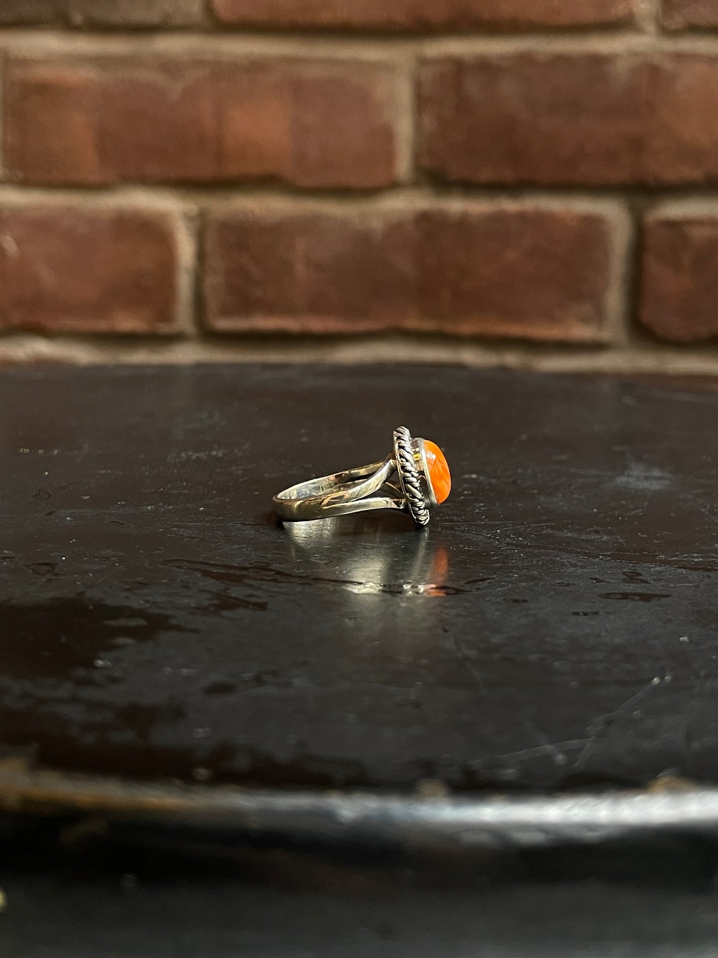 Spiny Oyster Ring Size 8 | 925 Sterling Silver Southwest E178