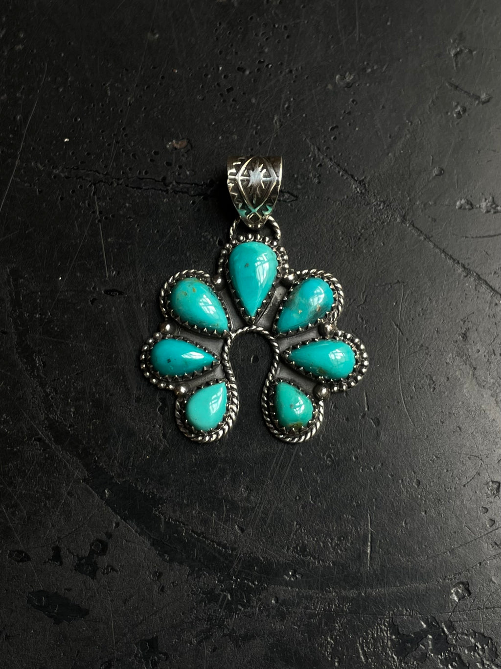Turquoise Naja Pendant | 925 Sterling Silver E226