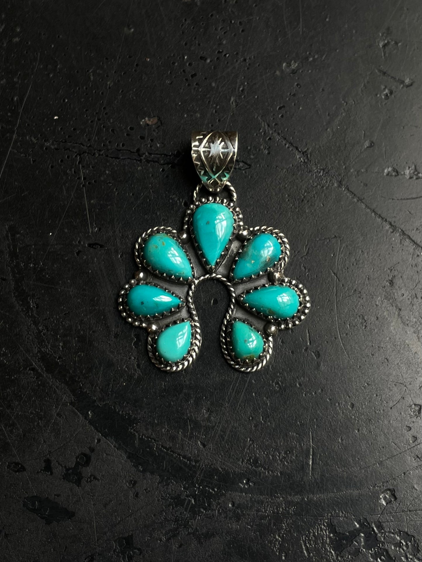 Turquoise Naja Pendant | 925 Sterling Silver E226