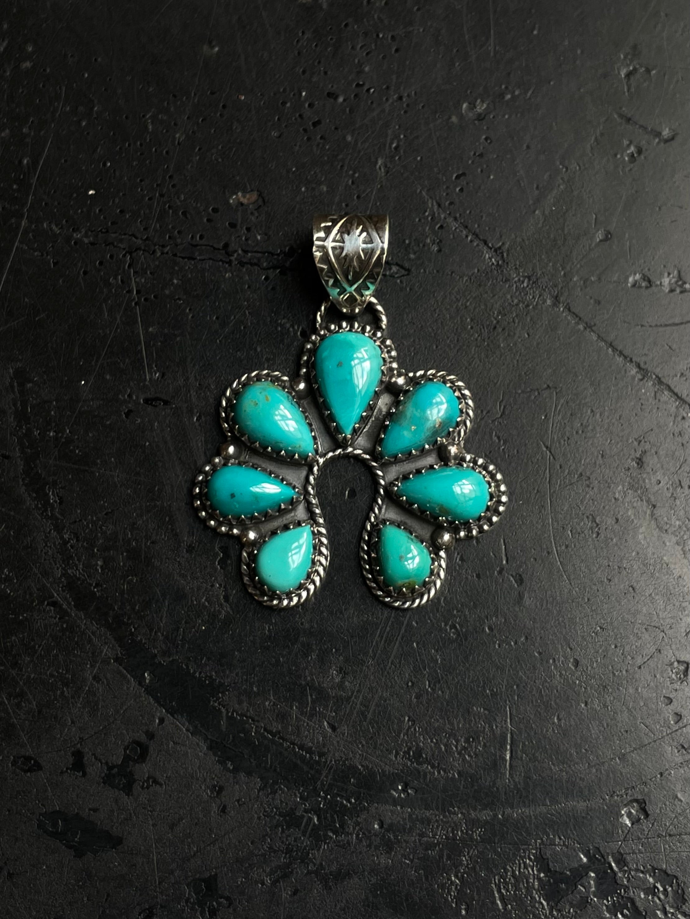 Turquoise Naja Pendant | 925 Sterling Silver E226
