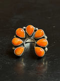 Spiny Oyster Naja Ring Size 8.75 | Sterling Silver E850