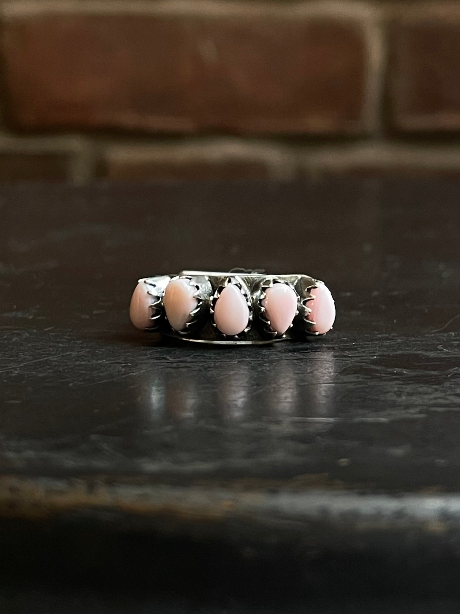 Pink Conch Ring | Sterling Silver | Size 7 | A317
