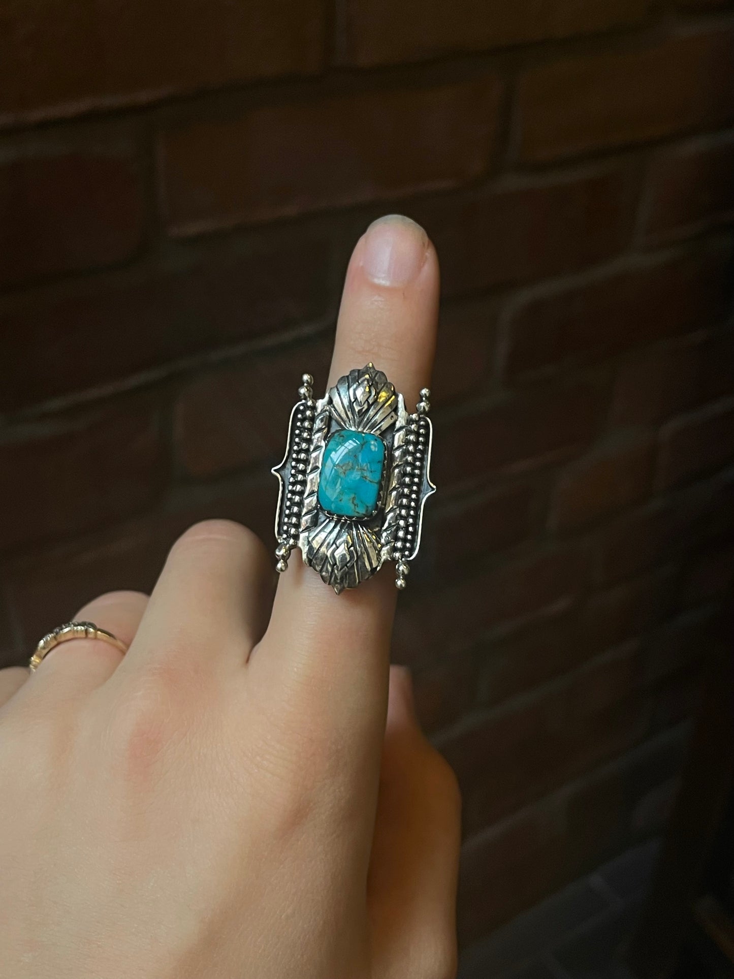 Turquoise Ring Size 9 | 925 Sterling Silver C933