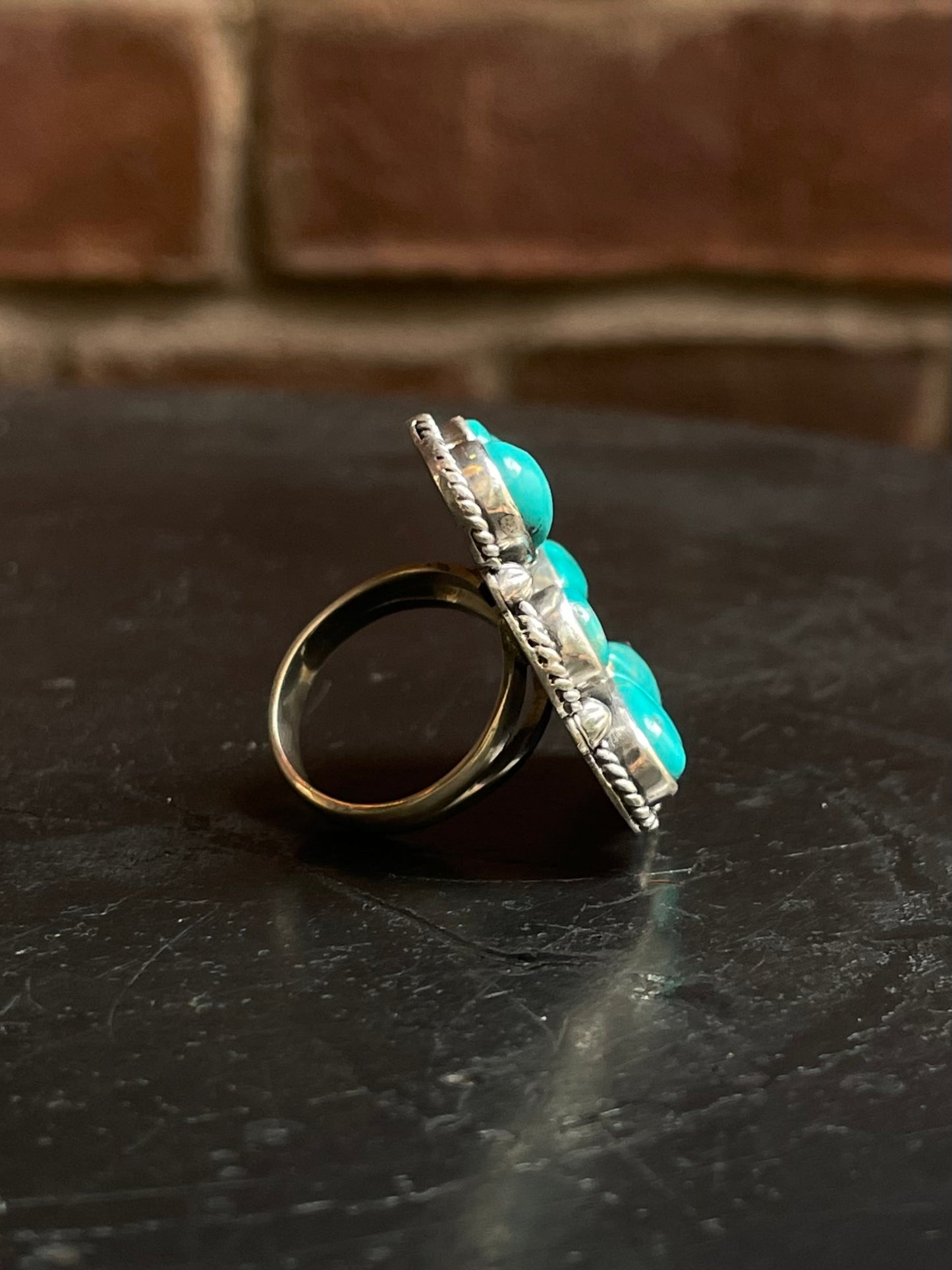 Kingman Turquoise Ring Size 6 | 925 Sterling Silver G471