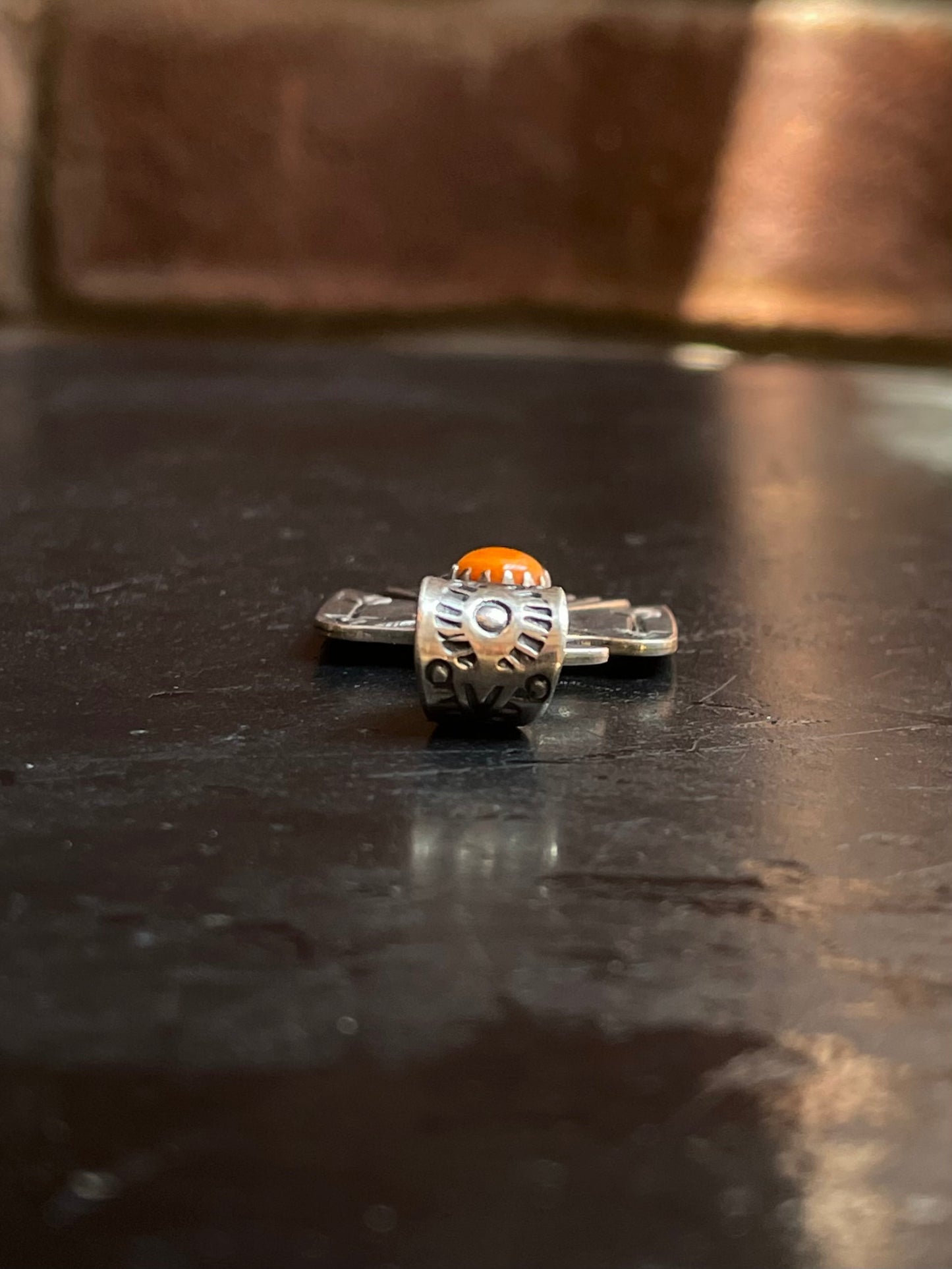 Spiny Oyster Thunderbird Pendant | Sterling Silver G431