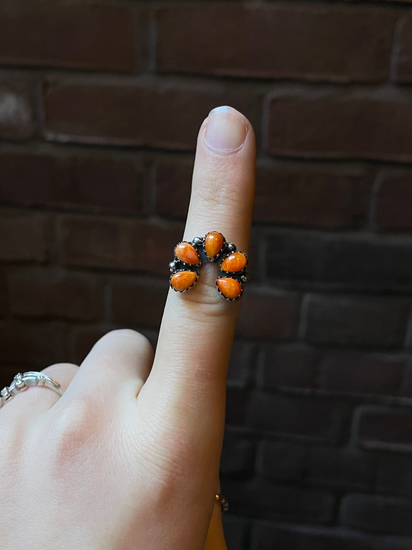 Spiny Oyster NAJA Ring | Sterling Silver | Size 8 | A155