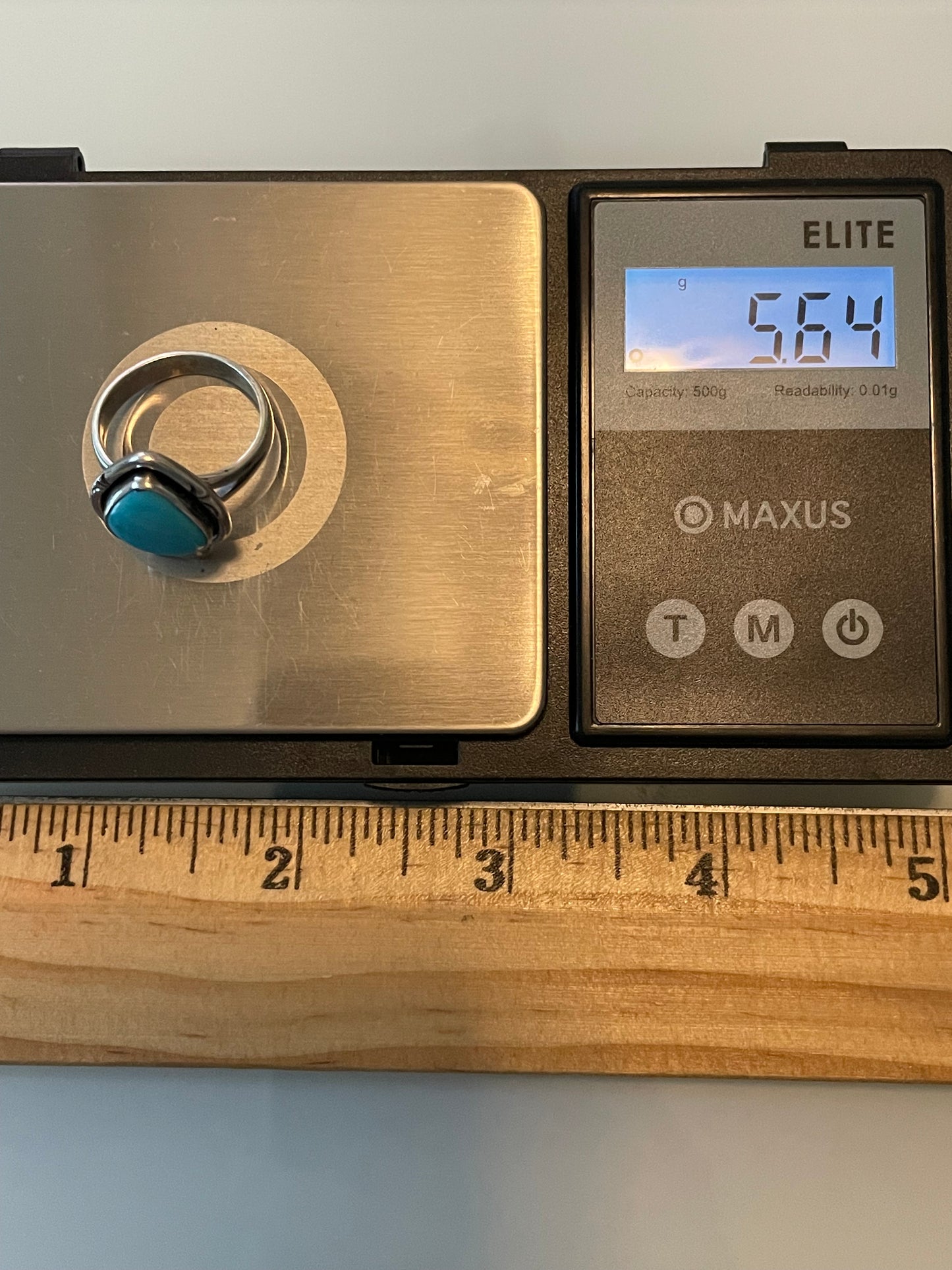 Kingman Turquoise Ring | Sterling Silver | Size 7 G354