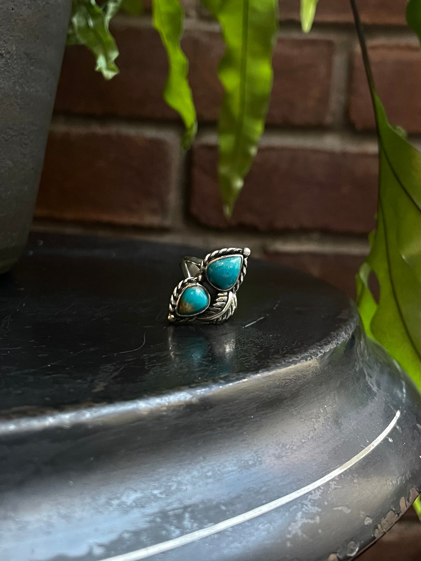 Turquoise Ring | Sterling Silver 925 Size 6.75 C717