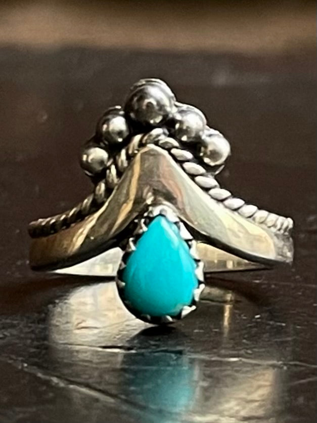 Kingman Turquoise Ring Size 6 | 925 Sterling Silver G520