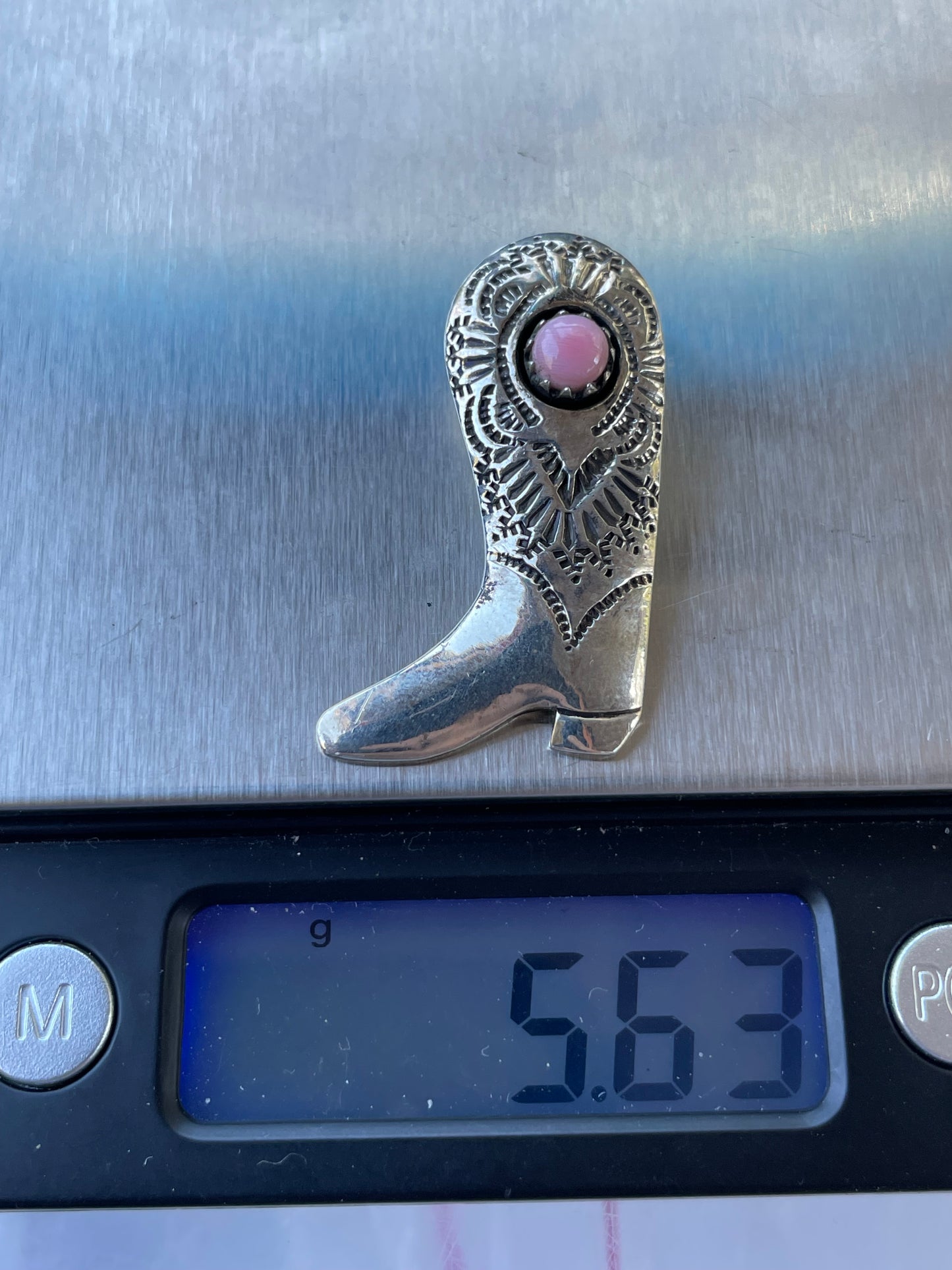 Spiny Oyster Boot Pendant | 925 Sterling Silver B912