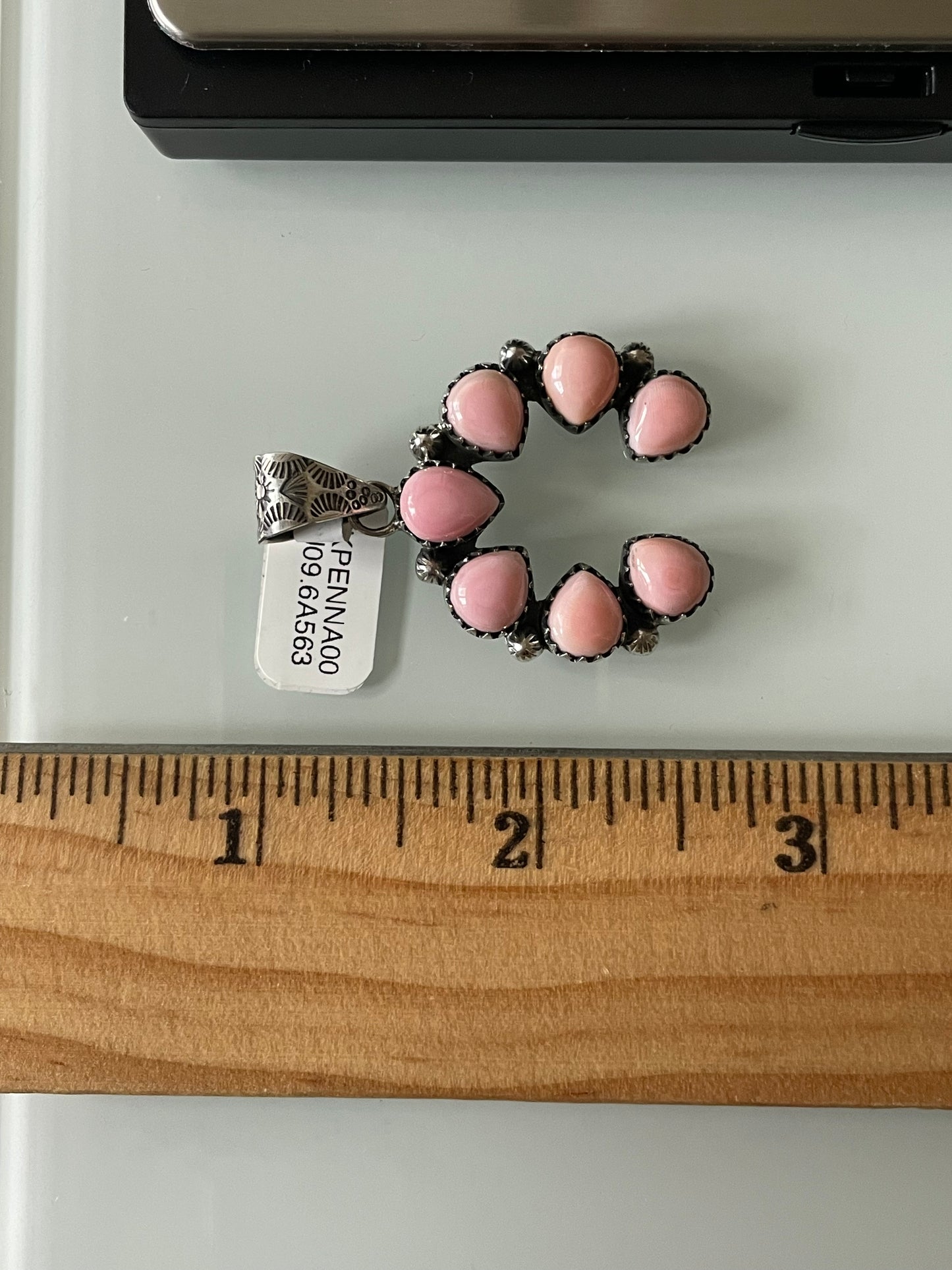 Naja Pink Conch Pendant | Sterling Silver | A563