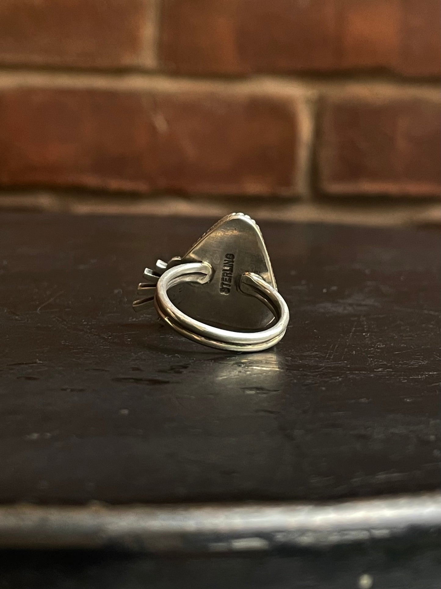 Pink Conch Ring Size 8 | 925 Sterling Silver G105