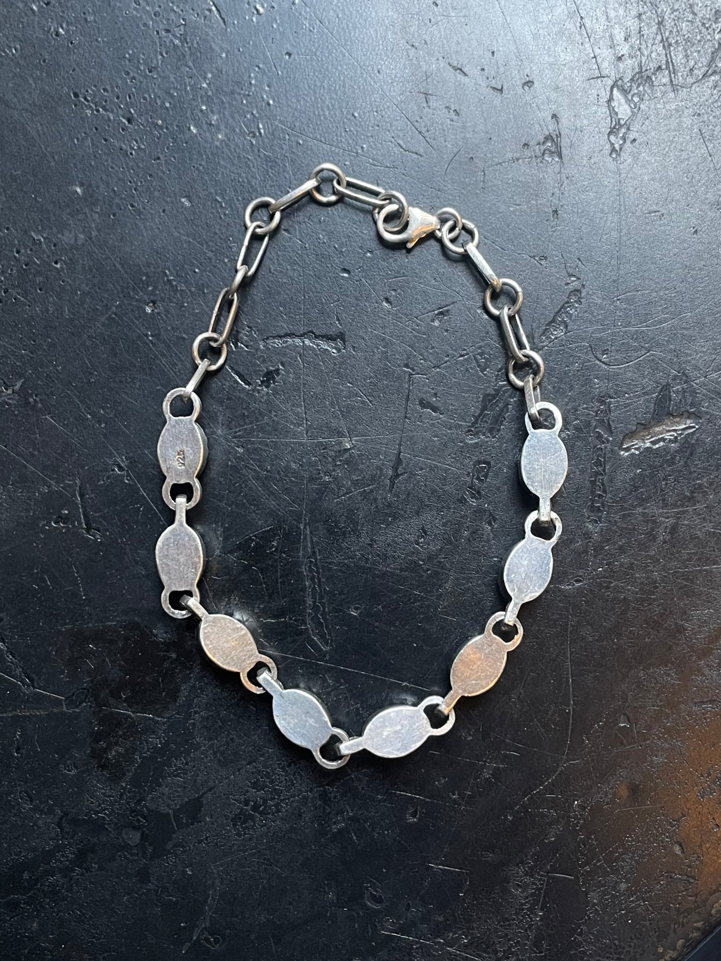 Turquoise Bracelet | 925 Sterling Silver Link Bracelet E550