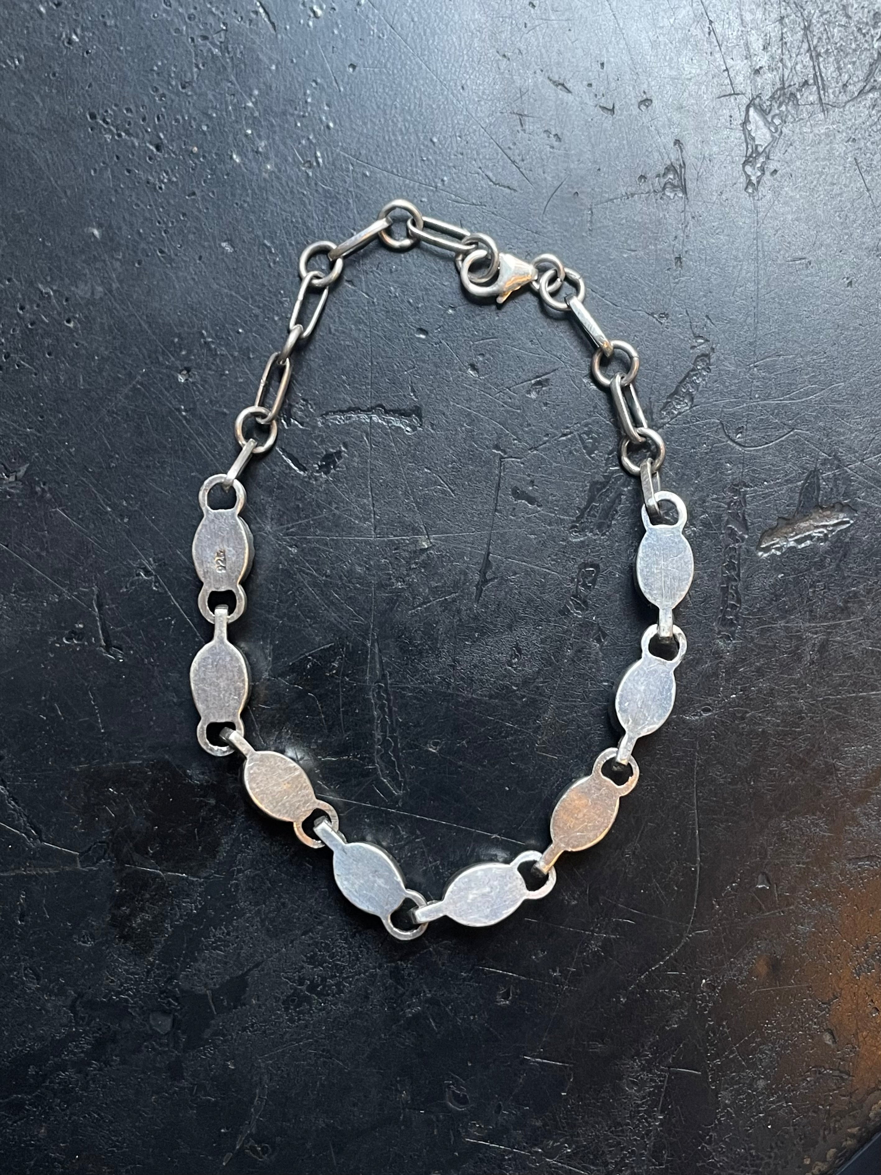 Turquoise Bracelet | 925 Sterling Silver Link Bracelet E550