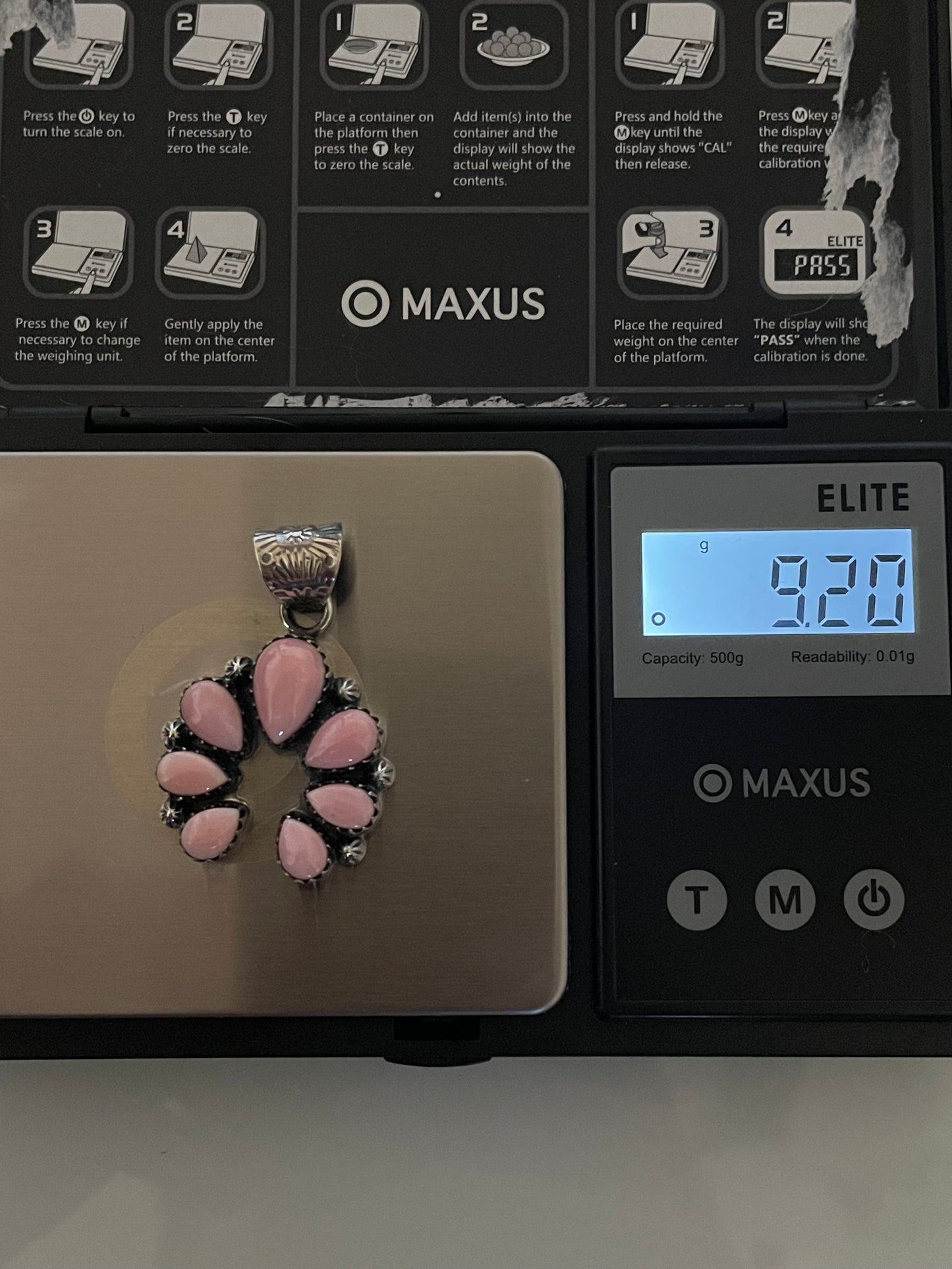 Pink Conch Naja Pendant | 925 Sterling Silver E238