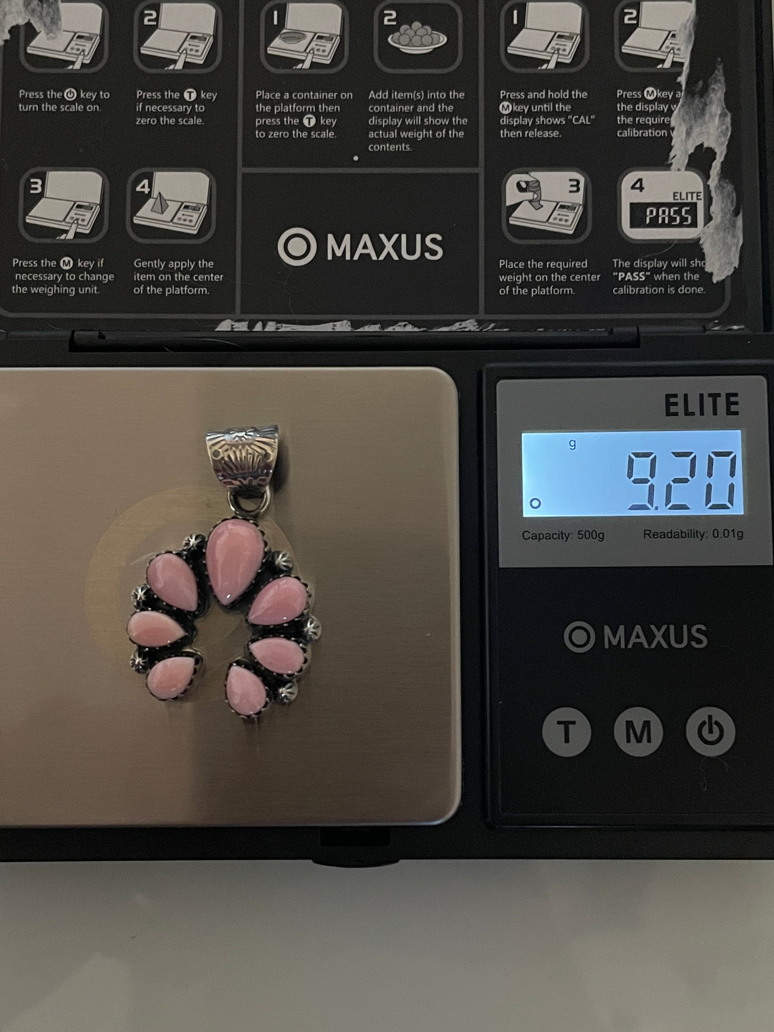 Pink Conch Naja Pendant | 925 Sterling Silver E238