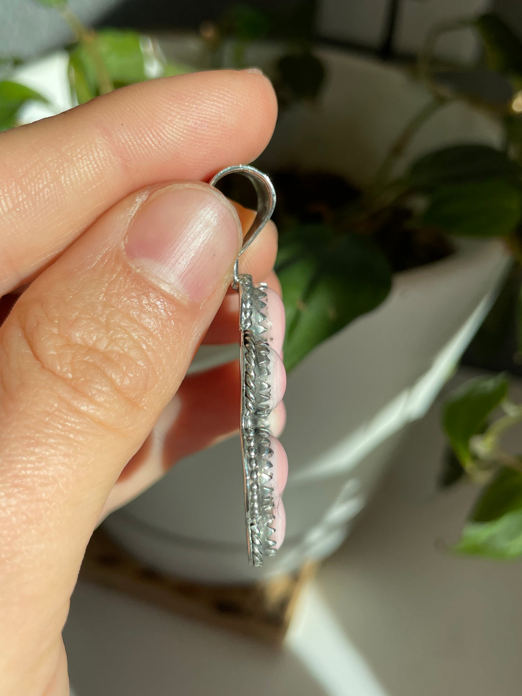 Pink Conch Naja Pendant | Sterling Silver 925 B804