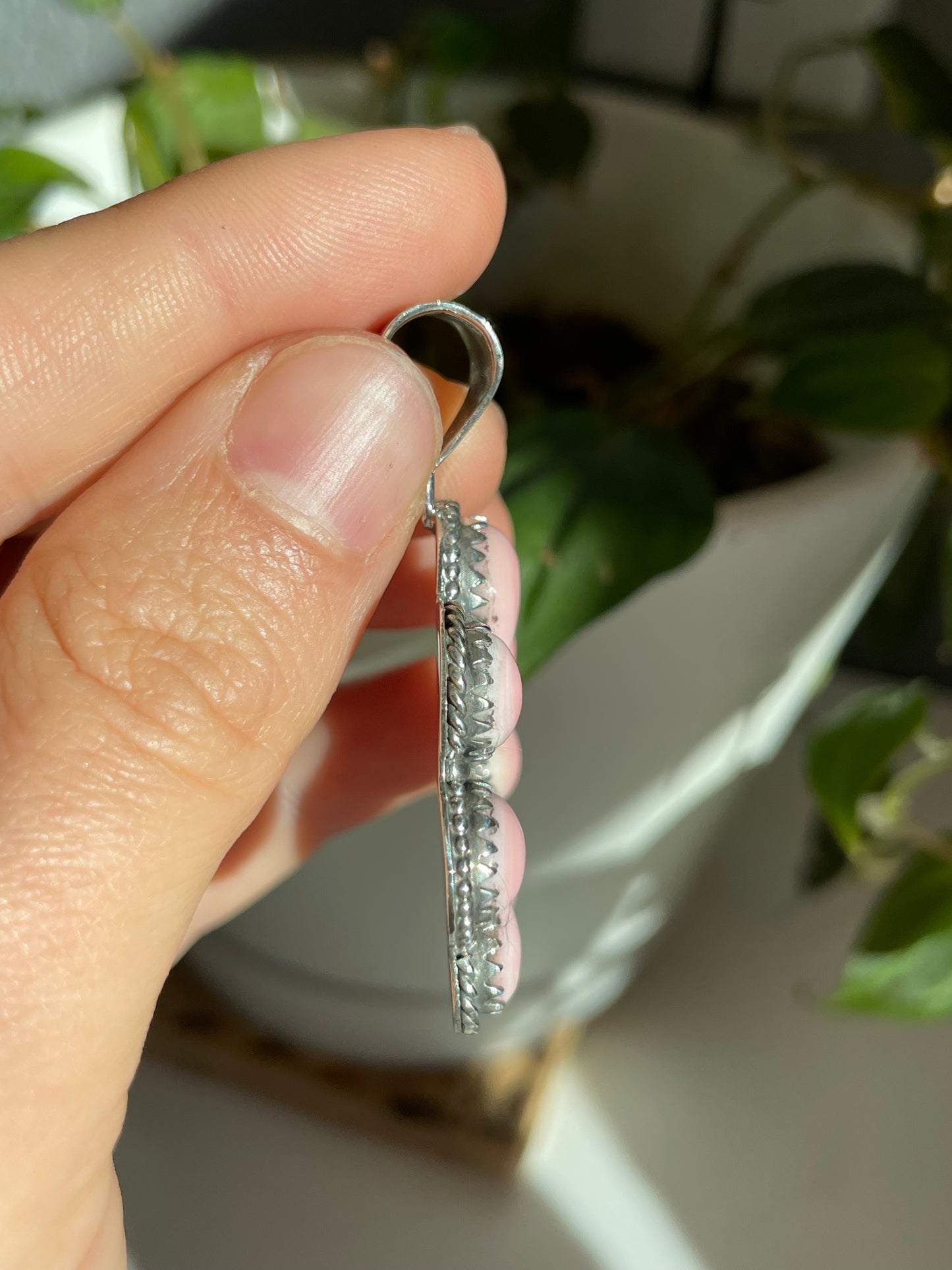 Pink Conch Naja Pendant | Sterling Silver 925 B804