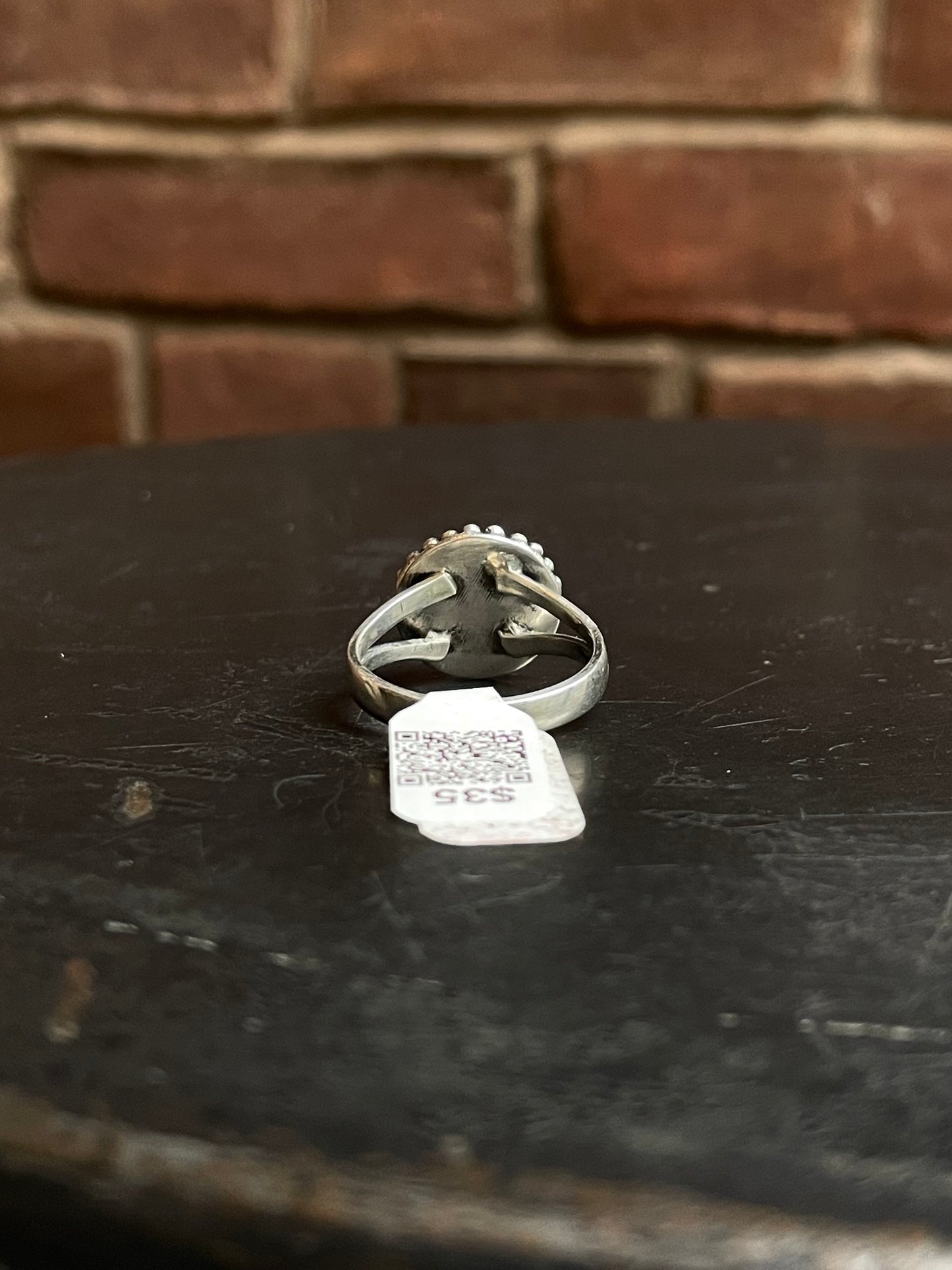 Pink Conch Ring | Sterling Silver | Size 8 | A286