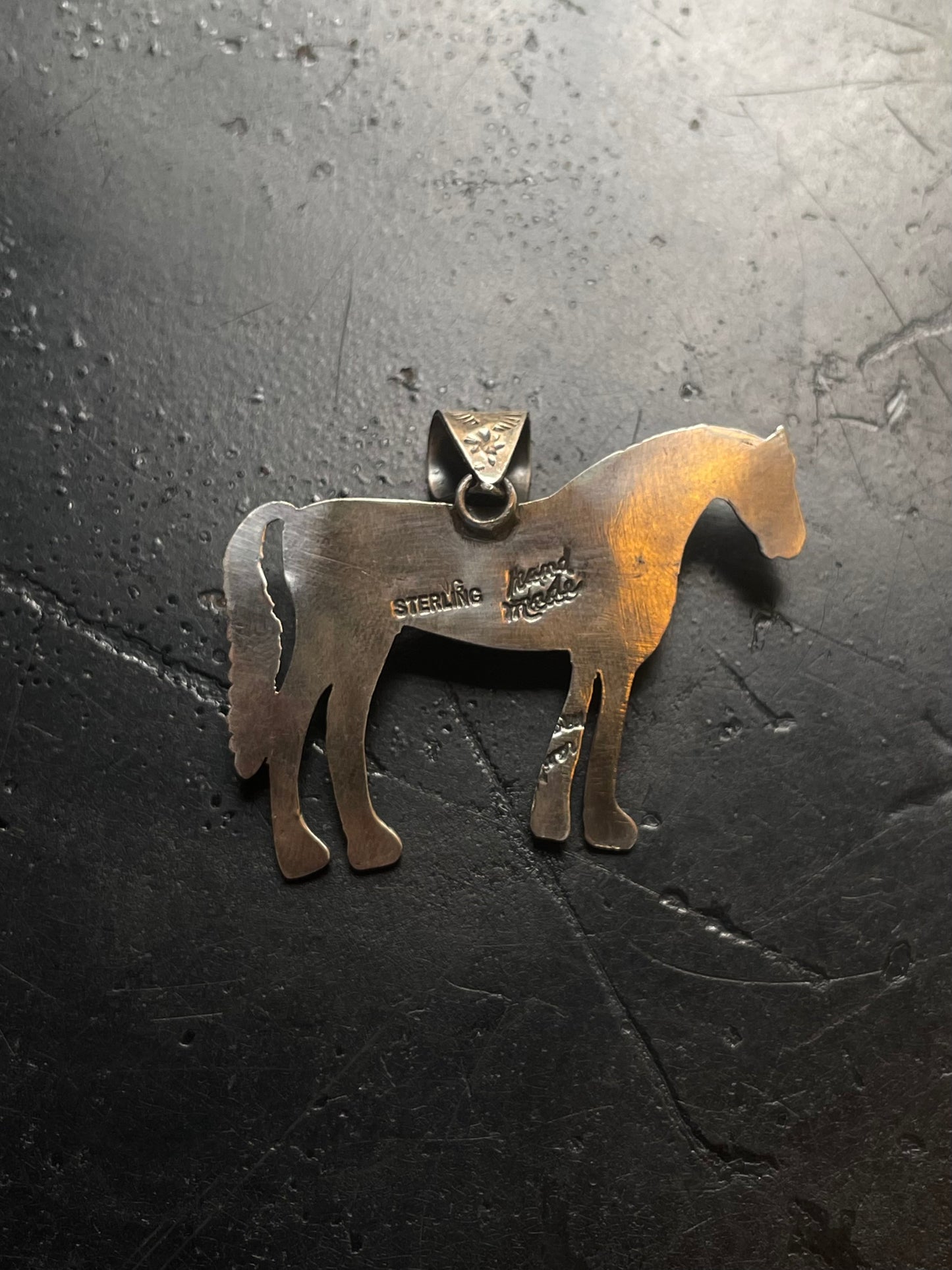 Spiny Oyster Horse Pendant | Sterling Silver E717