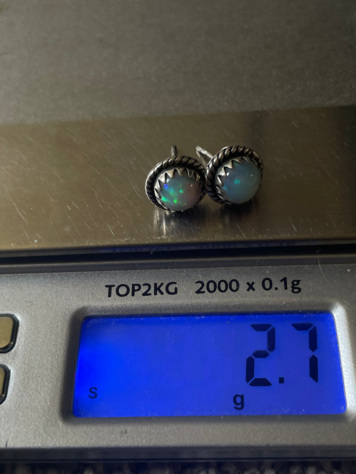 Opal Stud Earrings | 925 Sterling Silver D248