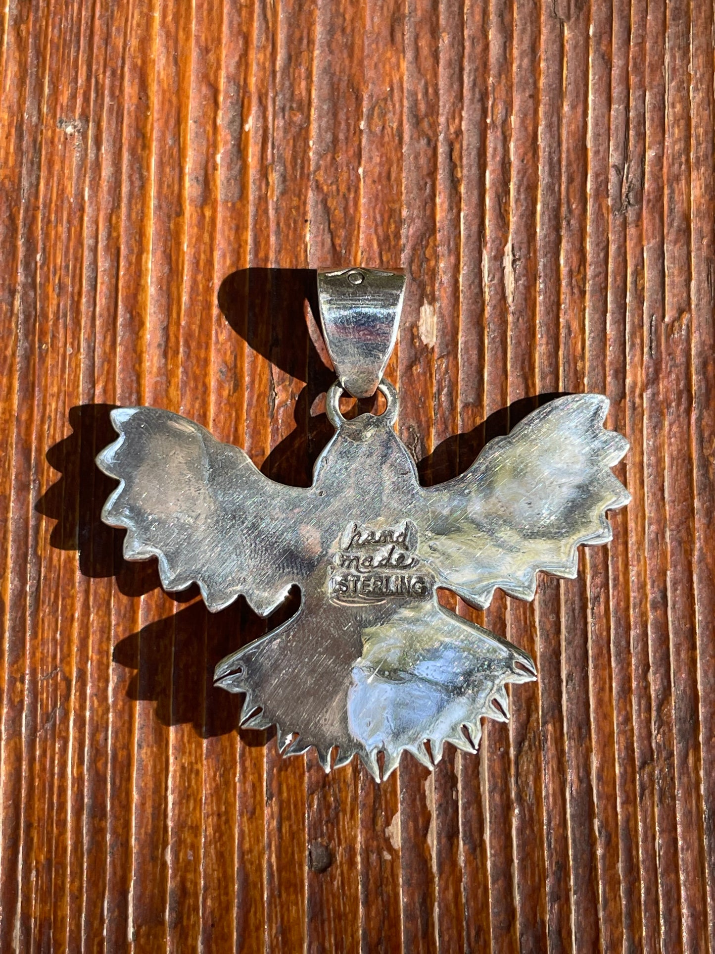 Pink Conch Thunderbird Pendant | Sterling Silver 925 B407