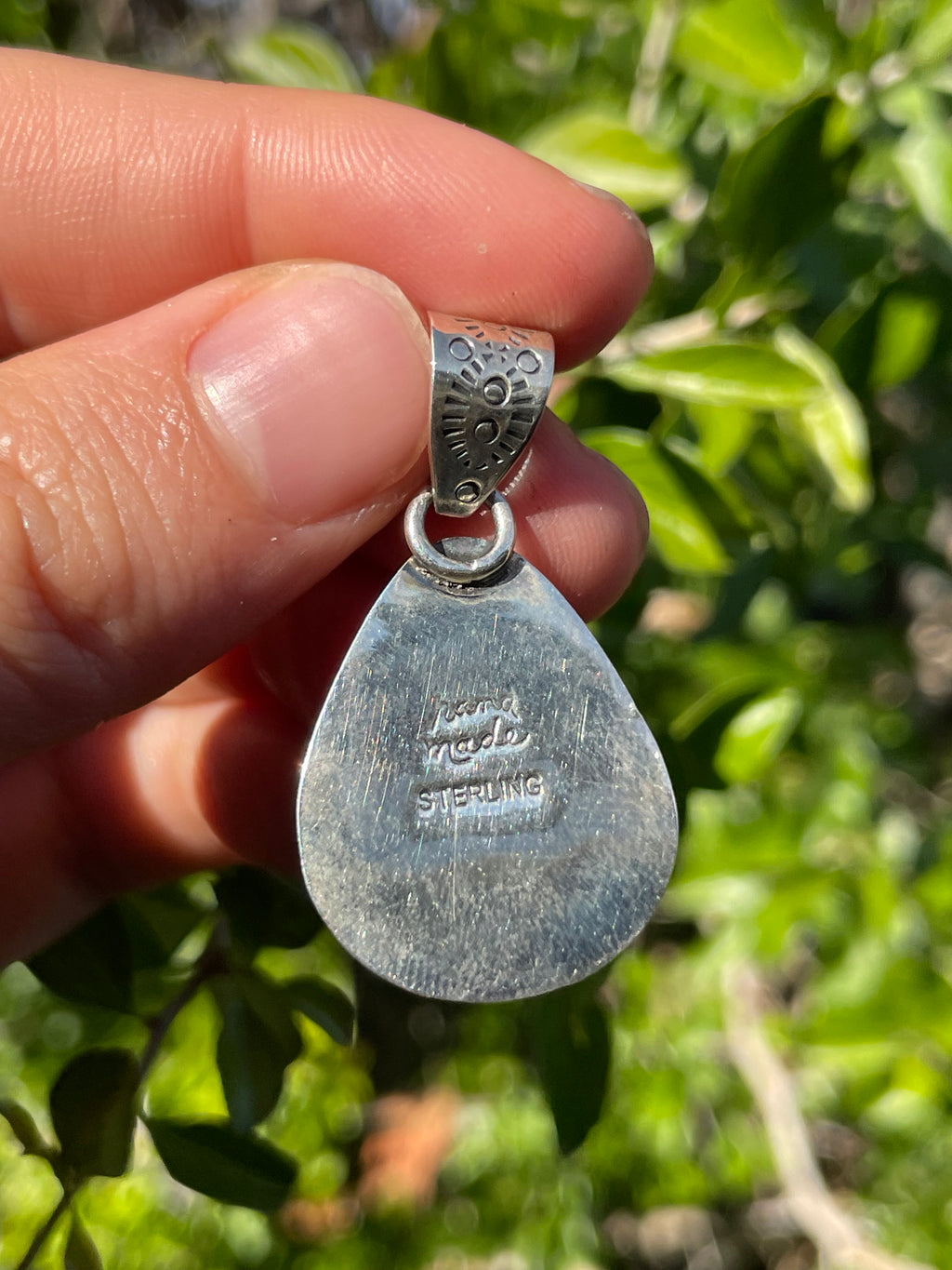 Turquoise Teardrop Pendant | Sterling Silver 925 B697