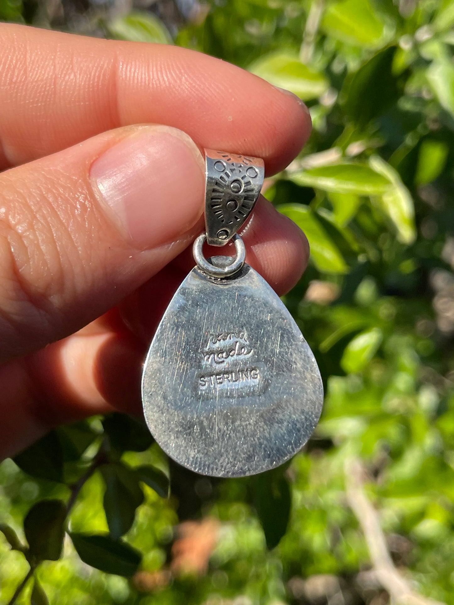 Turquoise Teardrop Pendant | Sterling Silver 925 B697