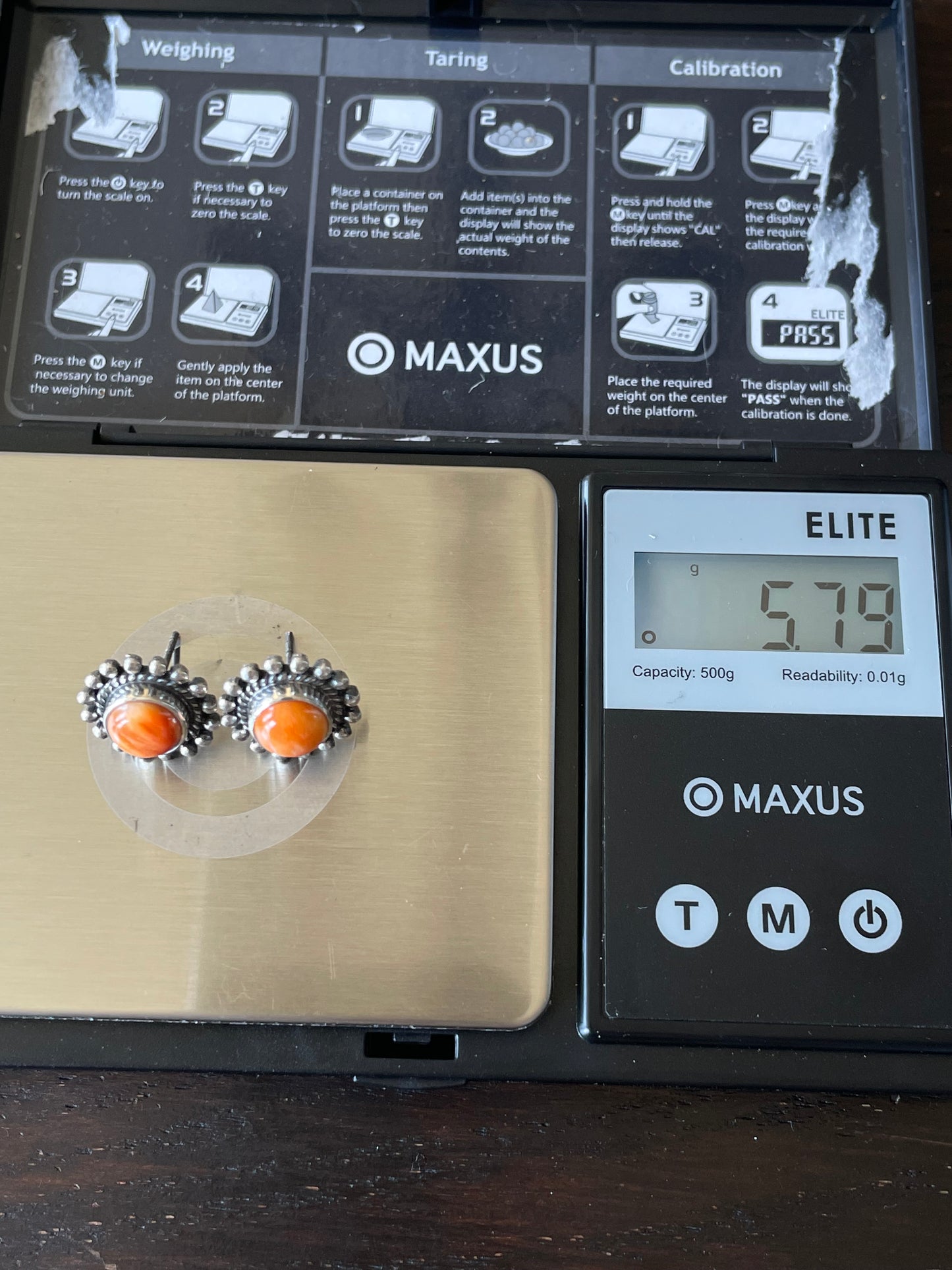 Spiny Oyster Stud Earrings | 925 Sterling Silver E807